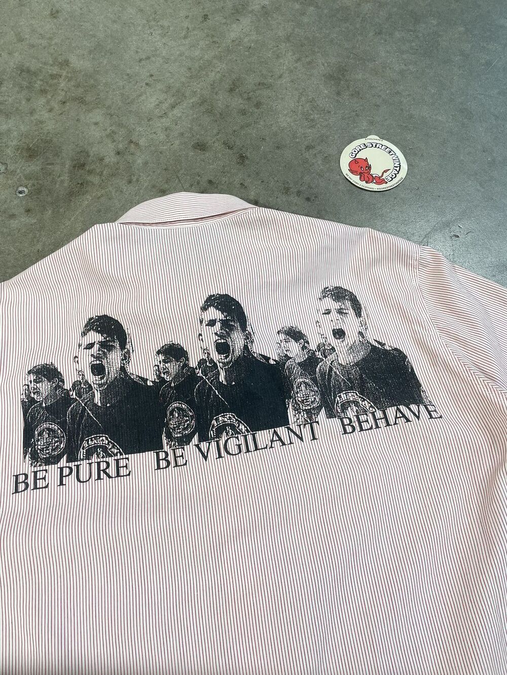 SS2002 Raf Simons be pure be vigilant behave M 20x26